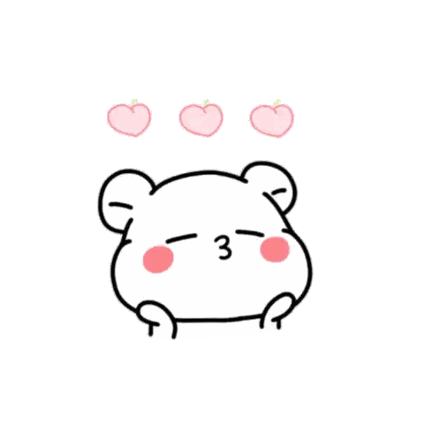 Sparkling Heart Kissing Sticker