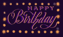 Sparkling Lights Birthday Celebration GIF