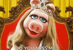 Sparkling Miss Piggy Crown GIF