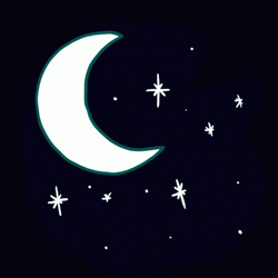 Sparkling Moon And Stars Linda Noche Buenas Noches GIF