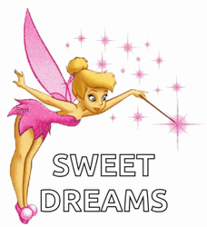 Sparkling Pink Tinkerbell Sweet Deams GIF