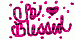 Sparkling Purple So Blessed GIF