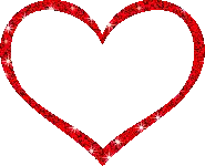 Sparkling Red Heart Sticker