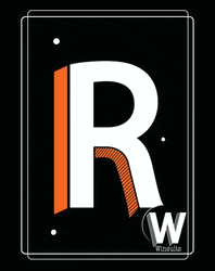 Sparkling Stars Behind R GIF