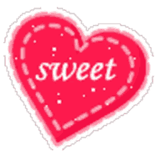 Sparkling Sweet Red Heart GIF