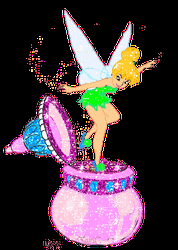 Sparkling Tinkerbell In Make Up GIF