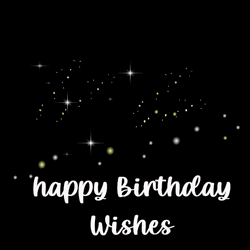 Sparkly Happy Birthday Wishes GIF