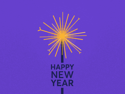 Sparkly Happy New Year GIF