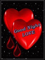Sparkly Heart Good Night Love Greeting GIF