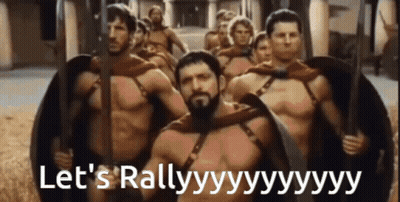 Spartan Warriors Walking Rally GIF
