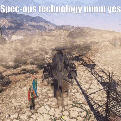 Spec-Ops Technology Mmmm Yes Is Displayed On A Video Game Screen GIF