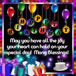 Special Day Happy Birthday Blessings GIF