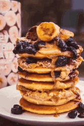 Special Pancakes Fruits Ice Cream GIF