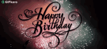 Spectacular Fireworks Display Happy Birthday Diva GIF