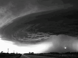 Spectacular Shot Terrifying Twister Forming GIF