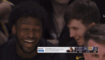 Spectrum Ad On Basketball Player Screen GIF