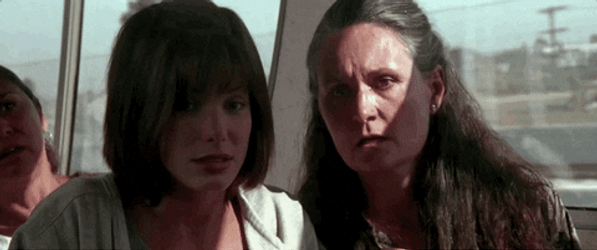 Sped Up Driving Sandra Bullock Speed Movie GIF