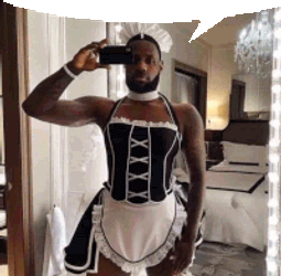 Speech Bubble Maid Sticker GIF