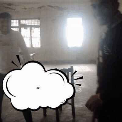 Speech Bubble Saying Ok GIF