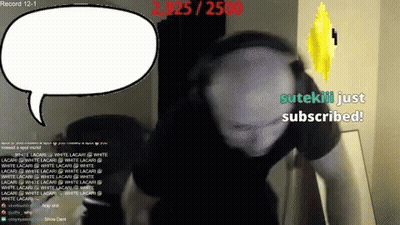 Speech Bubble Saying Sutekii Just Subscribed GIF