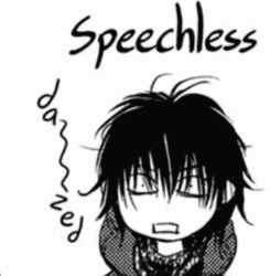 Speechless Anime Graphic Art  GIF