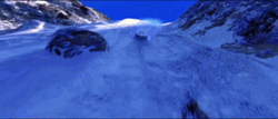 Speed Racer Races Snowy Terrain GIF