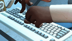 Speed Typing Smashing Computer GIF