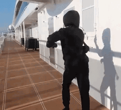 Speed Walking Swinging Hips GIF