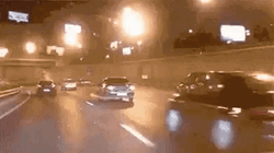 Speeding Car Overtake Highway Road GIF