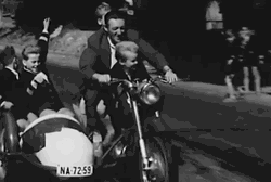 Speeding Tricycle Carrying A Family GIF