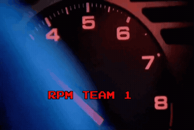 Speedometer Saying RPM Team 1 GIF