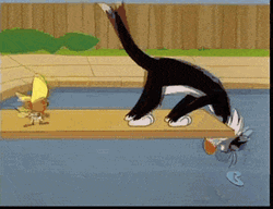 Speedy Gonzales And Sylvester GIF