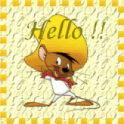 Speedy Gonzales In Yellow Background GIF