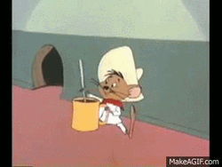 Speedy Gonzales Stirring Coffee GIF