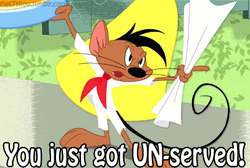 Speedy Gonzales You Just Got Unserved GIF