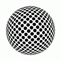 Sphere Dot Rotating Optic GIF