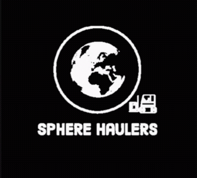Sphere Haulers Logo Globe And Forklift On Pink GIF