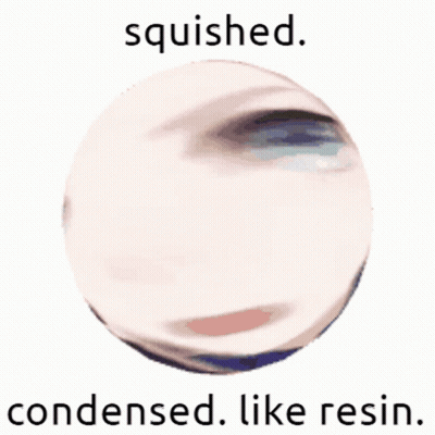 Sphere Squished Condensed Like Resin GIF