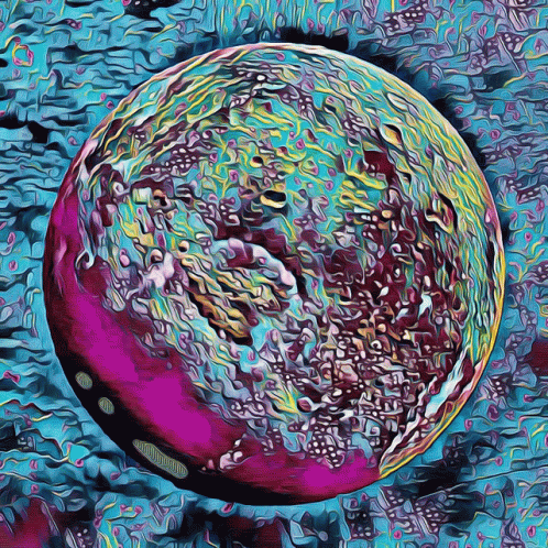 Sphere With Blue Background GIF