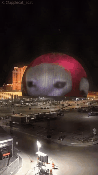 Sphere With Projected Face GIF