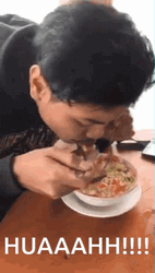 Spicy Huaaahhh Smoking Breath Vape Eating GIF