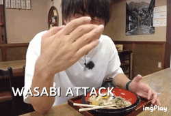 Spicy Wasabi Attack Hand Fan Rion Ishida GIF