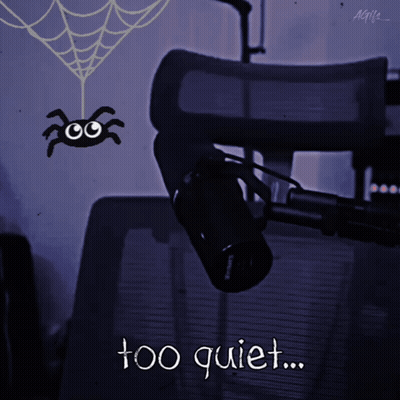 Spider Hanging Near Microphone Too Quiet
