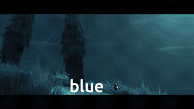 Spider In Grass Next To Person Saying Blue GIF