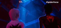 Spider Man 2099 Looking Up GIF