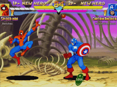 Spider-Man And Captain America Fighting GIF