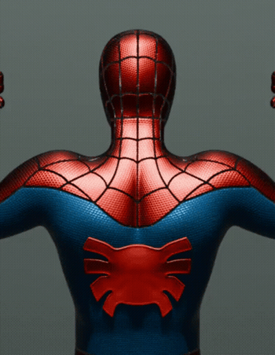 Spider Man Back With Red Spider GIF