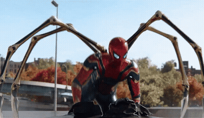 Spider Man Close Up With Large Arms GIF
