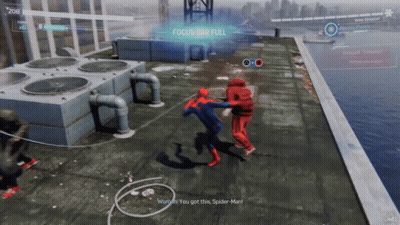 Spider-Man Fighting Man In Red GIF