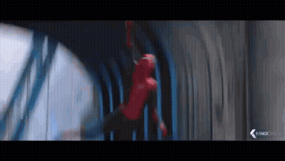Spider-Man Flying Through Tunnel GIF